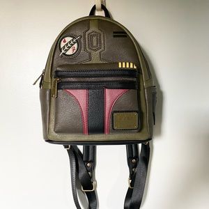 Loungefly Star Wars Boba Fett Cosplay Double Strap Shoulder Bag Purse